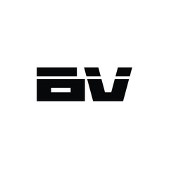 BV monogram logo design letter text name symbol monochrome logotype alphabet character simple logo