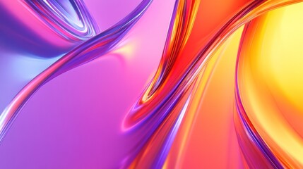 Abstract swirling vibrant colors digital art, website background