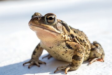 Fototapeta premium a toad with white background