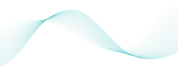 Abstract blue wave vector banner template