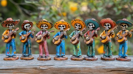 Group of musicians playing instruments together in a lively outdoor setting with audience enjoying the performance