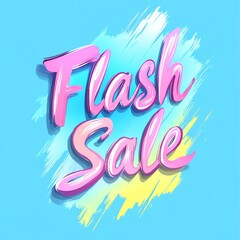 Promotional graphic for flash sale event.