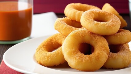 Crispy Fried Doughnut Rings