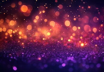 Bokeh Light Background with Colorful Glows and Sparkles Creating a Dreamy Atmosphere for Use in Backgrounds and Design Projects