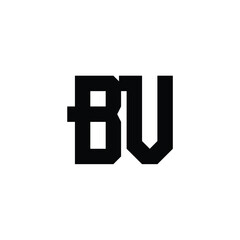 BV monogram logo design letter text name symbol monochrome logotype alphabet character simple logo