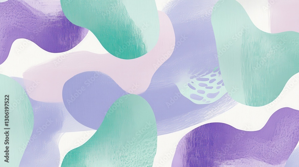 Poster layered pencil stroke design featuring a gradient of spots on a light background with soft hues for 