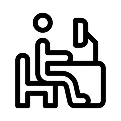 remote work tools line icon