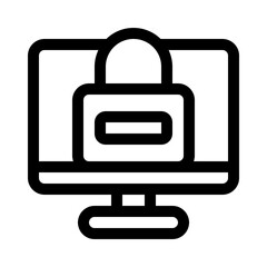 Obraz premium secure access line icon