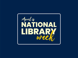 national library week holiday concept