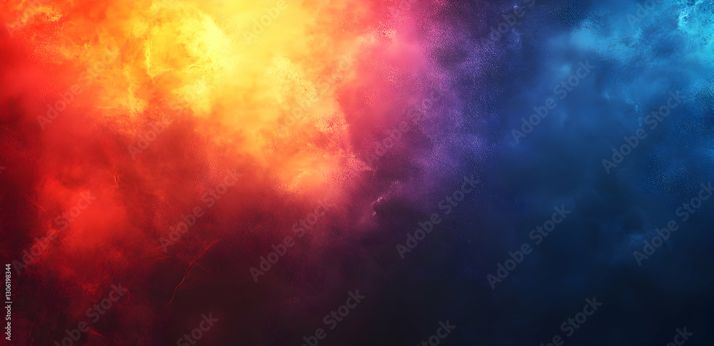 Poster colorful abstract background with grainy texture and smooth gradient transition