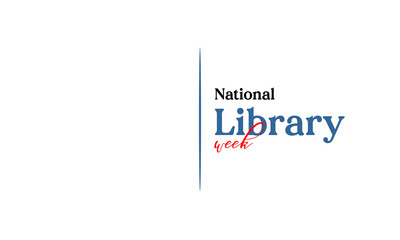national library week holiday concept