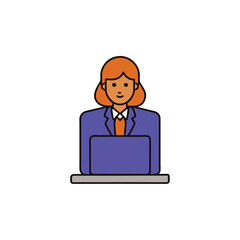 businessman with laptop