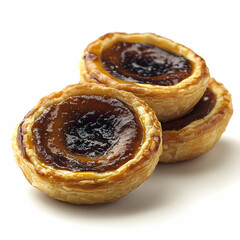 Fototapeta premium Delicious Portuguese Pastel de Nata Tarts, A Culinary Delight Still Life