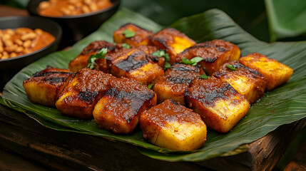 Delicious Ugandan Matoke dish served in banana leaves, a culinary delight
