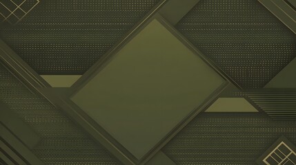 Naklejka premium Abstract Olive Green Geometric Background Design