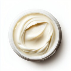 Creamy Moisturizing Face Cream in Jar Skincare Product Beauty Texture