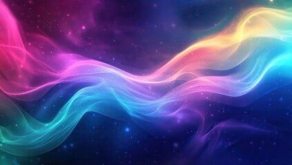 Fototapeta premium Colorful Pastel Swirls on Dark Background Creating Ethereal and Dreamy Atmosphere for Background, Wallpaper, or Artistic Projects