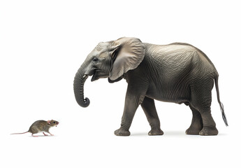 Elephant and Mouse Confrontation, Symbolism of Size and Perspective