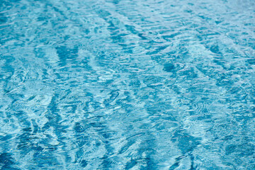 abstract blue color water wave in swimming pool pure natural swirl pattern texture