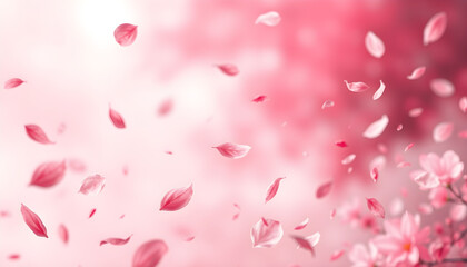 깊이감,평화로운,봄,부드러운,꿈같은,우아한,빨간색,로맨틱,바람,핑크색,떠다니는,예술적,에테리얼,춤추는,그라데이션,꽃잎,벚꽃