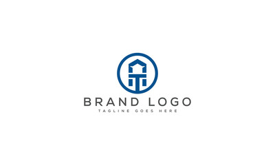 letter AT logo design vector template design for brand.