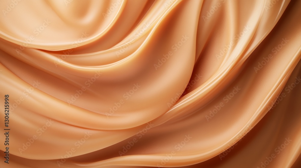 Poster Golden honey flows gracefully in an abstract pattern, with soft light enhancing its glossy richness, creating a sense of depth and elegance in the composition