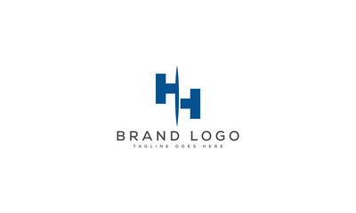 letter HH logo design vector template design for brand.