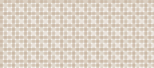 Brown and white plaid fabric texture background