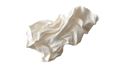 A crumpled adhesive bandage with soft fabric texture and slight folds. --ar 16:9