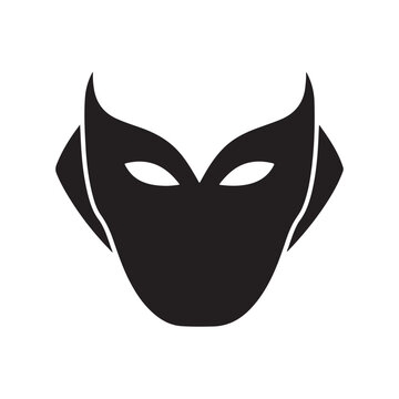 recommend clip art: Mask superhero, carnival villain, or burger vector icon