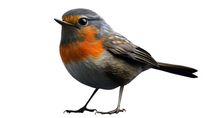 Obraz premium A European Robin perched gracefully, its feathers detailed and vibrant. --ar 16:9