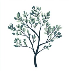 Simple stylized illustration of a tree