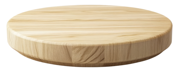 PNG Empty wooden podium platform round minimalist furniture.