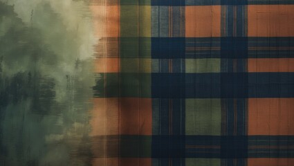 Abstract tartan pattern suitable for wallpaper, tablecloths, clothing postcards, brochures, or fashion design inspiration. Colorful checkered texture. Basic plaid background.