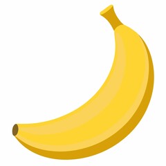 A banana illustration isolated on white background