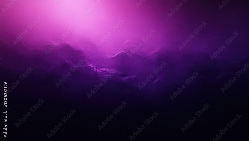 Poster ethereal abstract background with purple hues and soft waves of light creating a dreamy and mystical
