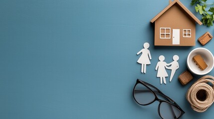 Cozy family home with parents and children spending time together indoors surrounded by warm lighting wood furnishings and nature inspired decor creating a safe comfortable