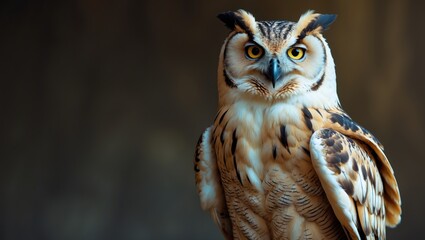 Verreaux's eagle-owl (Bubo lacteus), commonly referred to as the Milky eagle-owl or the giant eagle-owl