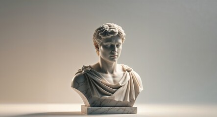 Augmented wisdom a philosophers vision in marble and light.