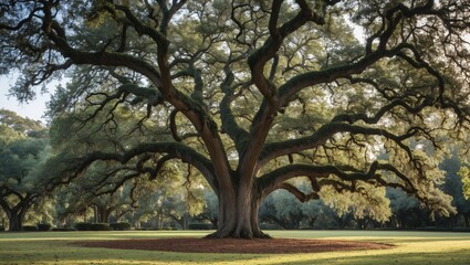 Obraz premium Perspective of the Angel Oak Tree
