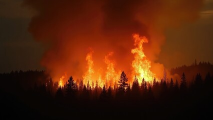 Wildfire, an enormous environmental catastrophe