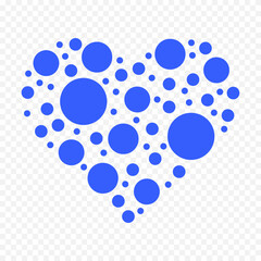 Hand drawn heart on white background. Valentines Day vector elements heart shapes love