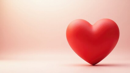 Realistic heart backdrop for Valentine's celebration