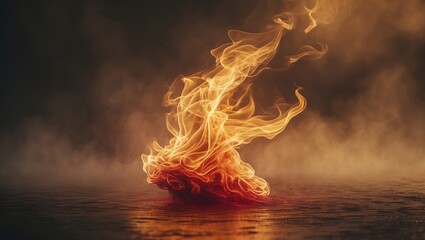 flaming abstract background design
