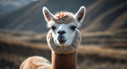 Obraz premium close-up of a llama in Argentina