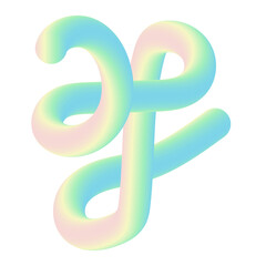 Obraz premium Abstract Gradient Spiral