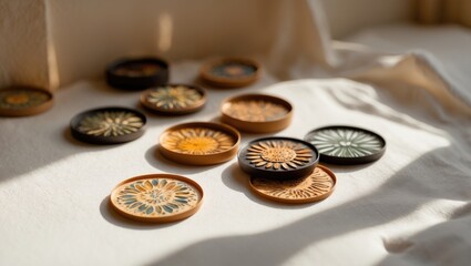 Creation and printing of a collection of circular coasters