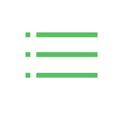 Fototapeta premium Common green outline icon pack