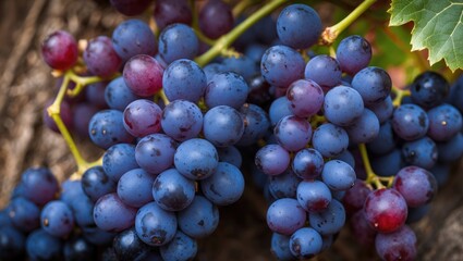 Dark blue wine grapes known as Merlot are used for both blending and varietal wines. The name Merlot is believed to be a diminutive of "merle," which is the French word for a type of bird.