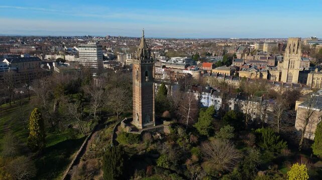 Cabot Tower Drone Video. Aerial Views of Bristol & Historic Landmarks near Park Street